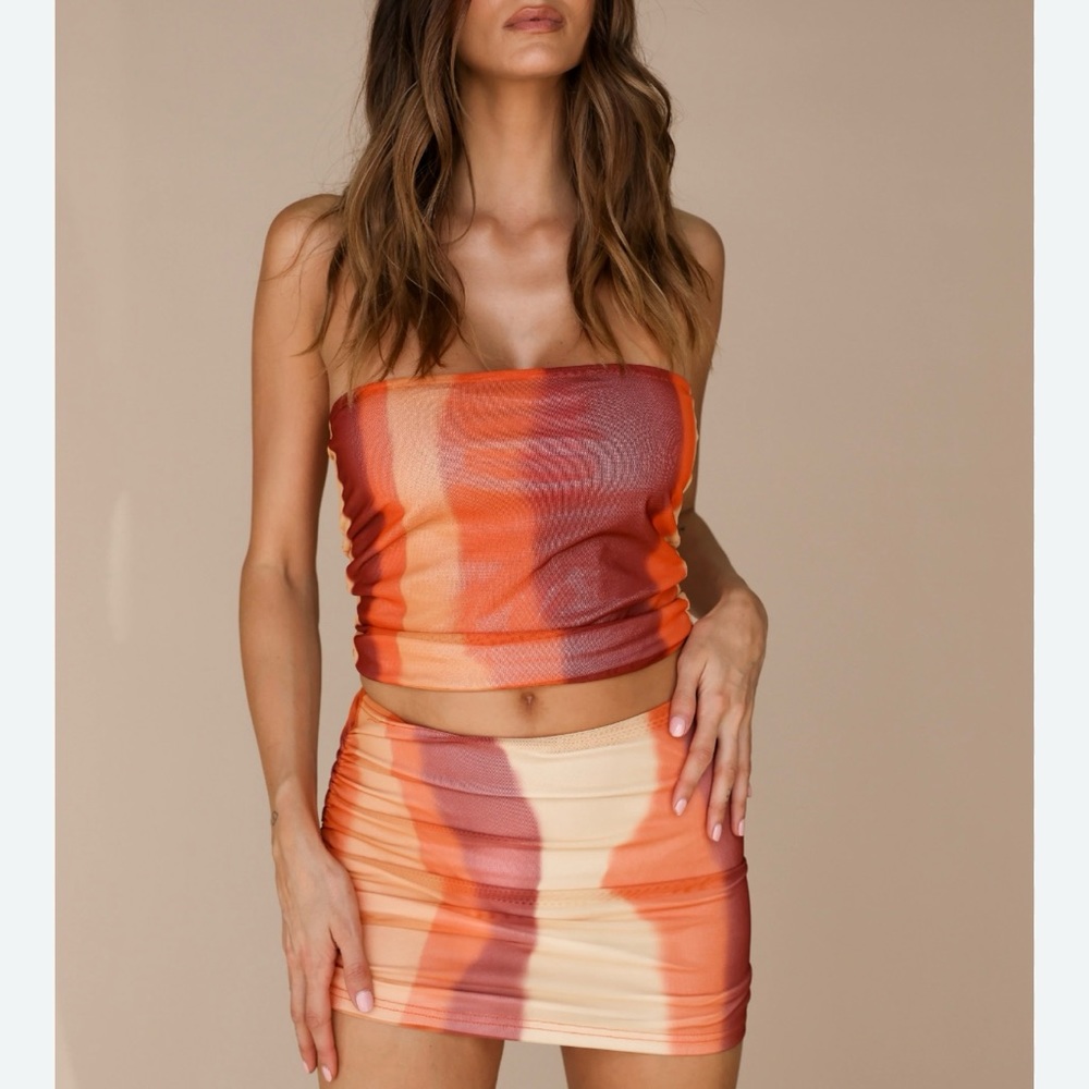 Brand new with tags matching SNDYS Yasmin Top matching Jade skirt set!